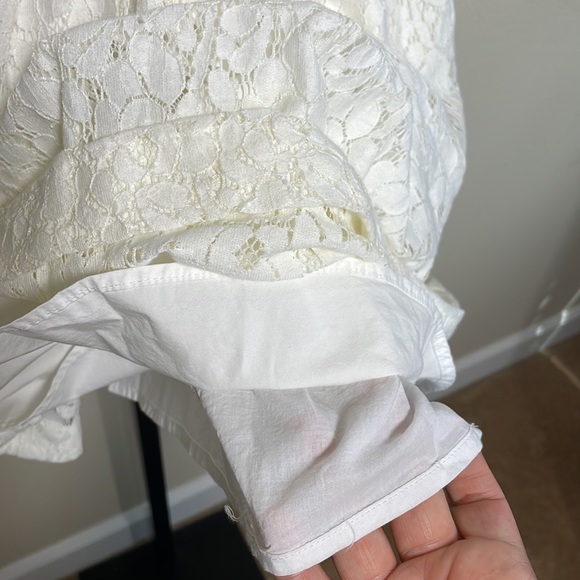 Abercrombie white lace tulle party dress NWT size XL - Picture 8 of 9